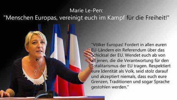 Marie Le Pen,die in Frankreich für Ordnung sorgt. #Date:#